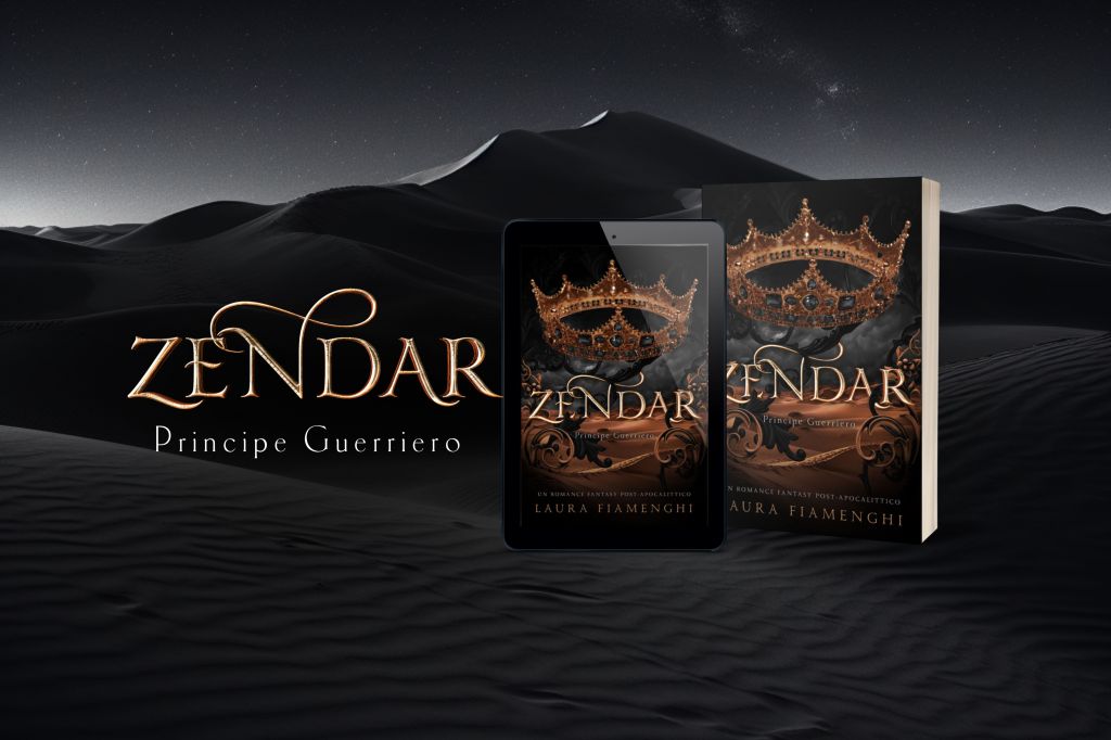 Decorative image, mockup of the book and title